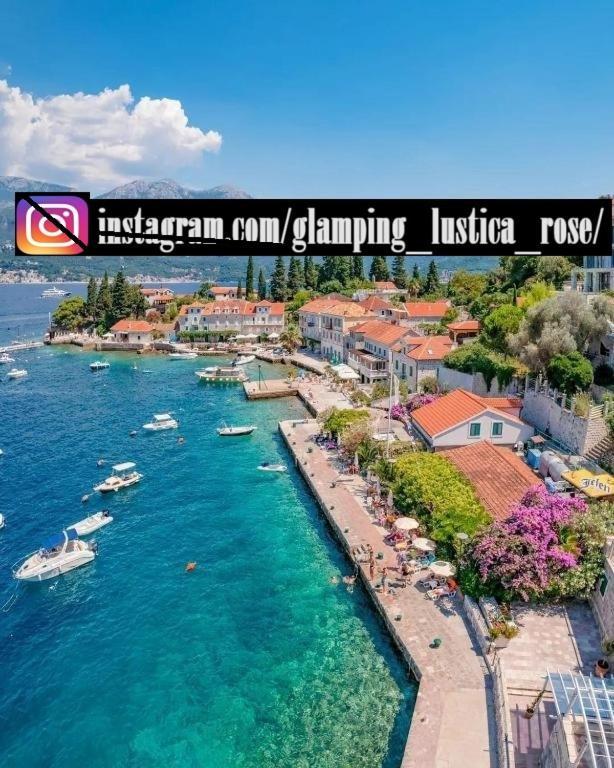 蒂瓦特Glamping Peninsula Lustica Rose别墅 外观 照片
