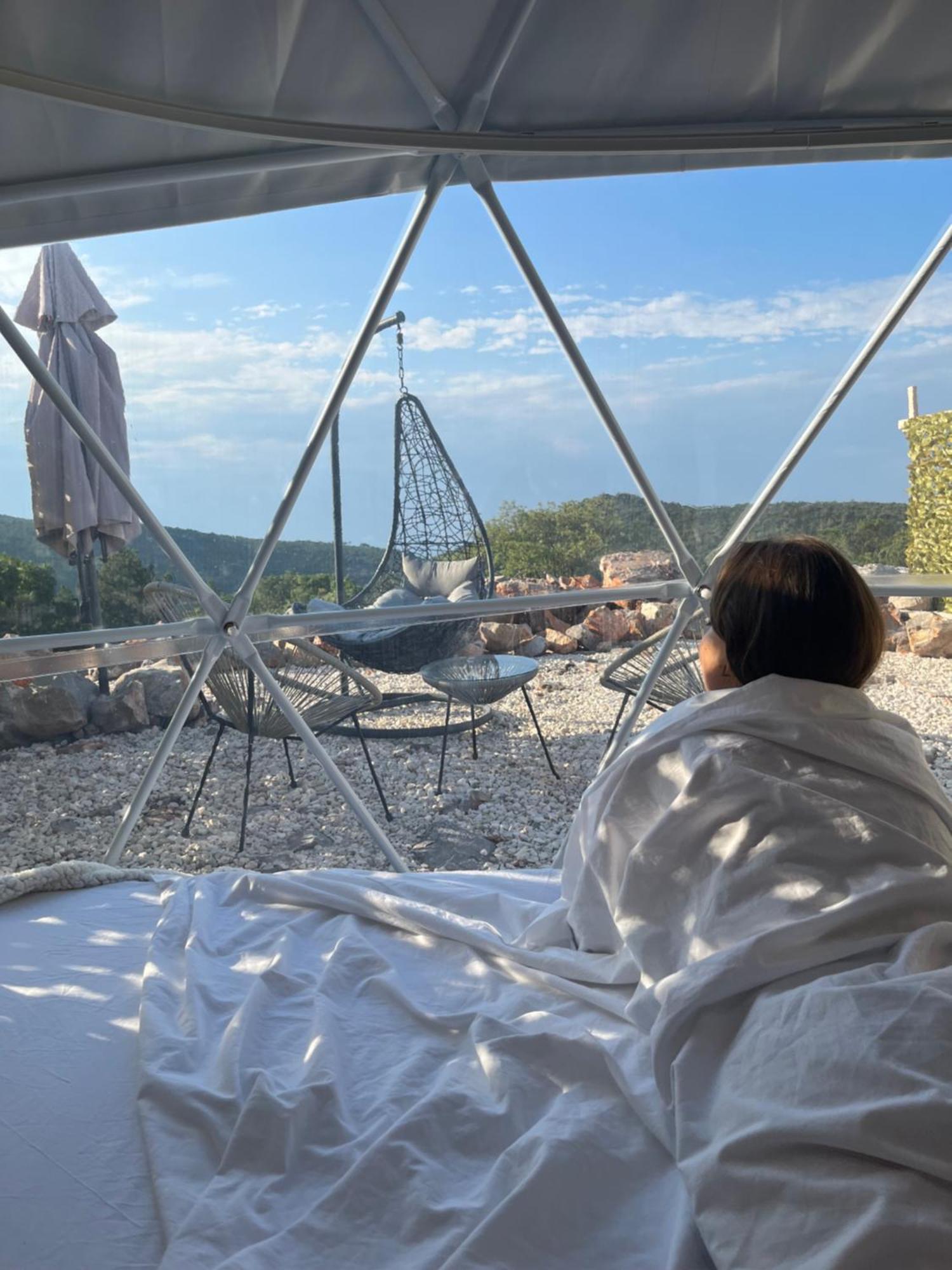 蒂瓦特Glamping Peninsula Lustica Rose别墅 外观 照片