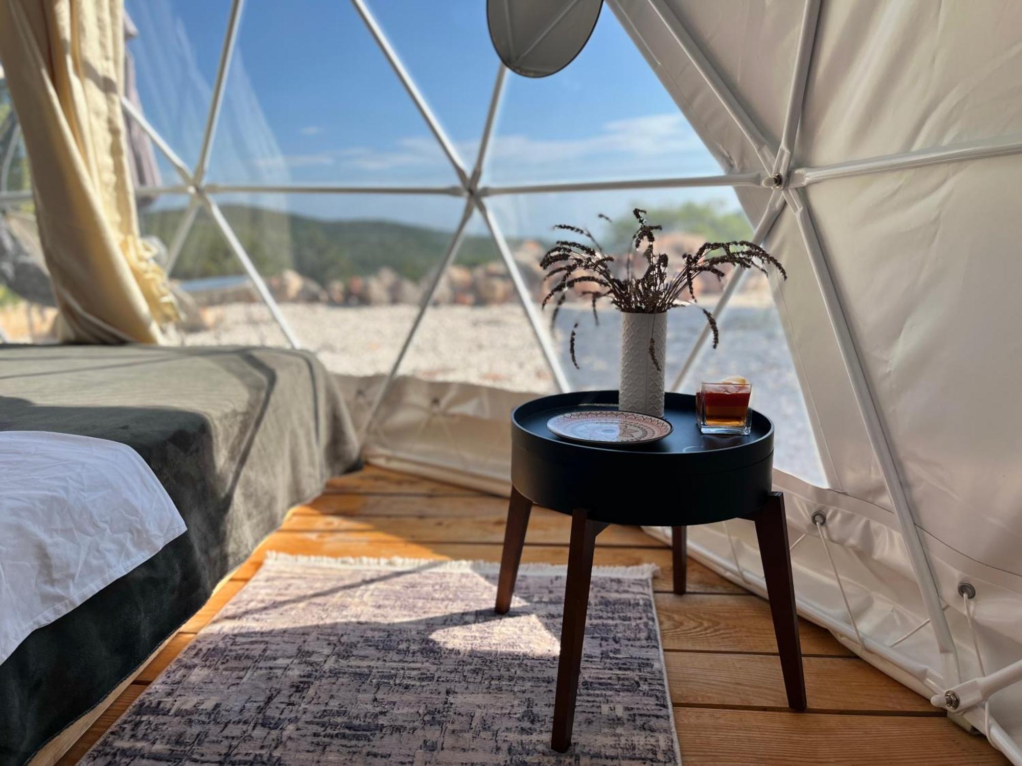 蒂瓦特Glamping Peninsula Lustica Rose别墅 外观 照片